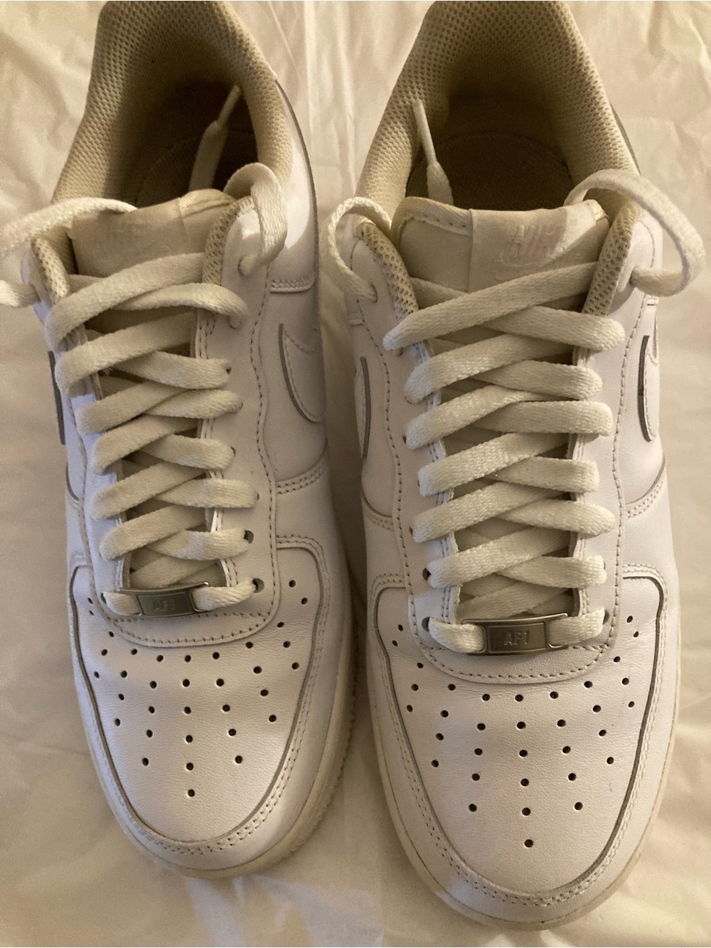 Nike Men’s White Low-Top Leather Sneakers